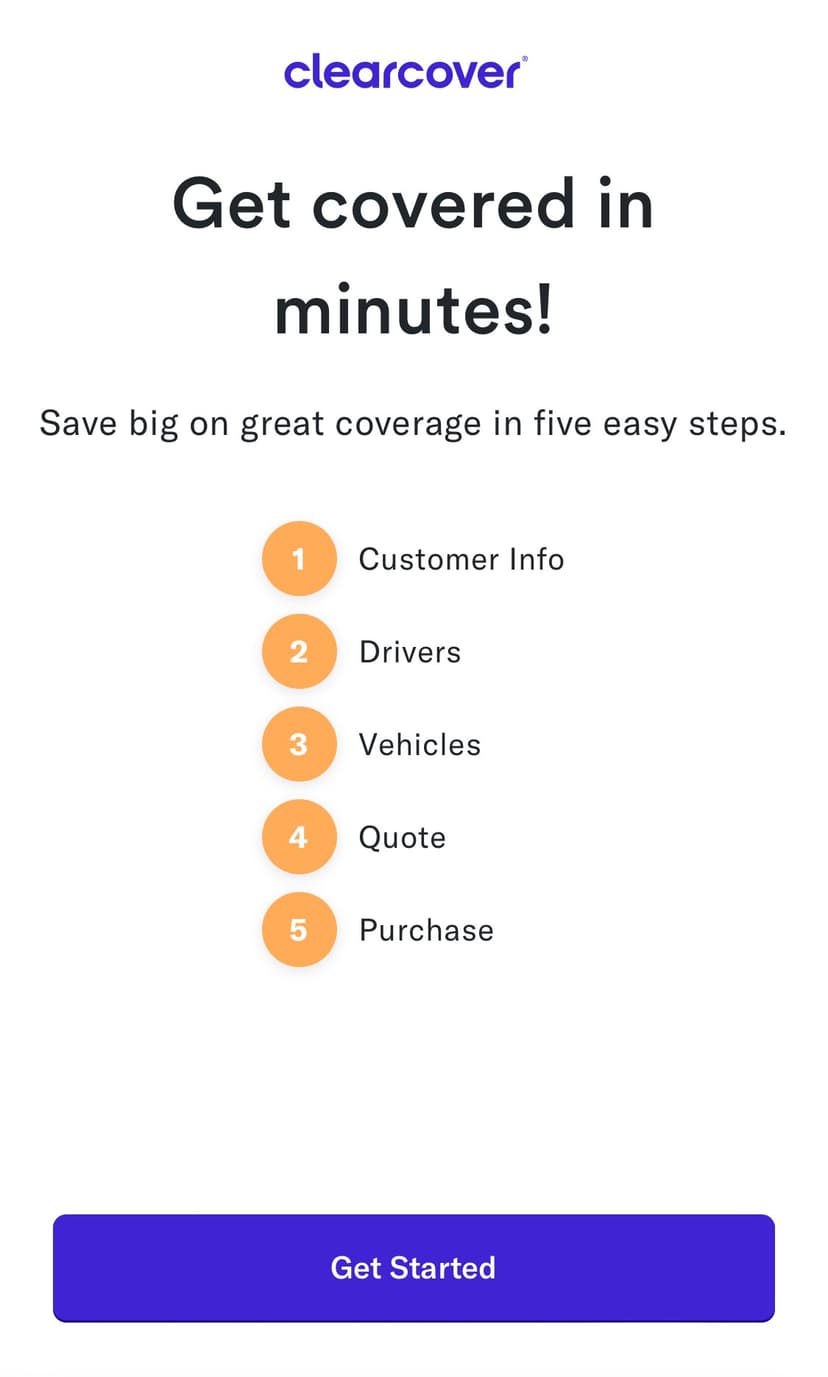 Clearcover Get Covered in Minutes