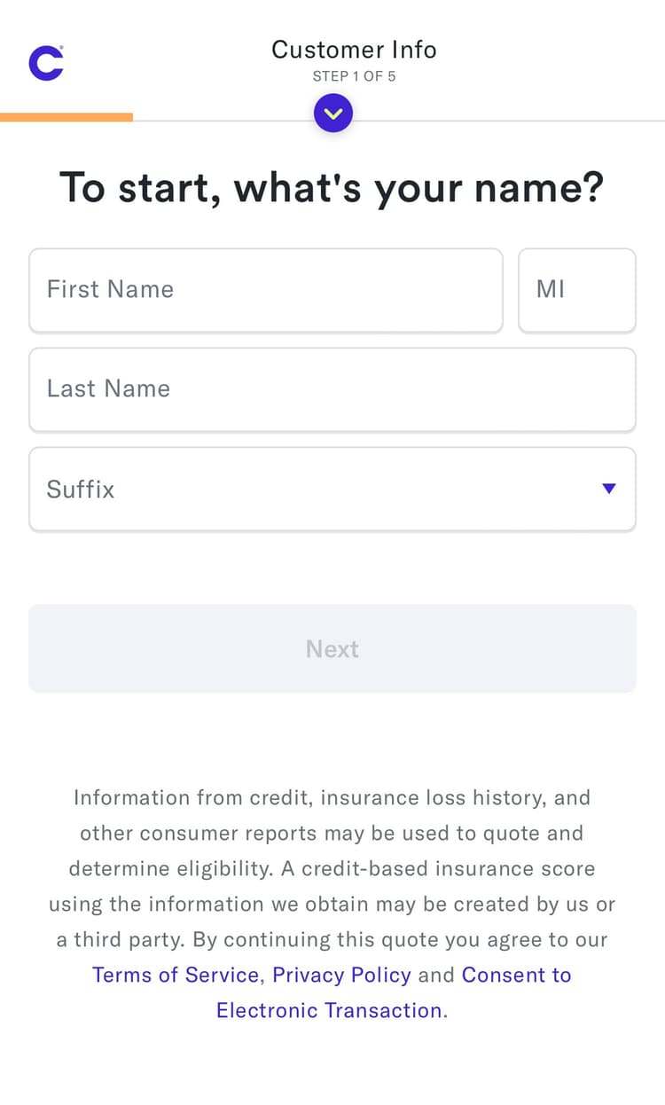 Clearcover Customer Info