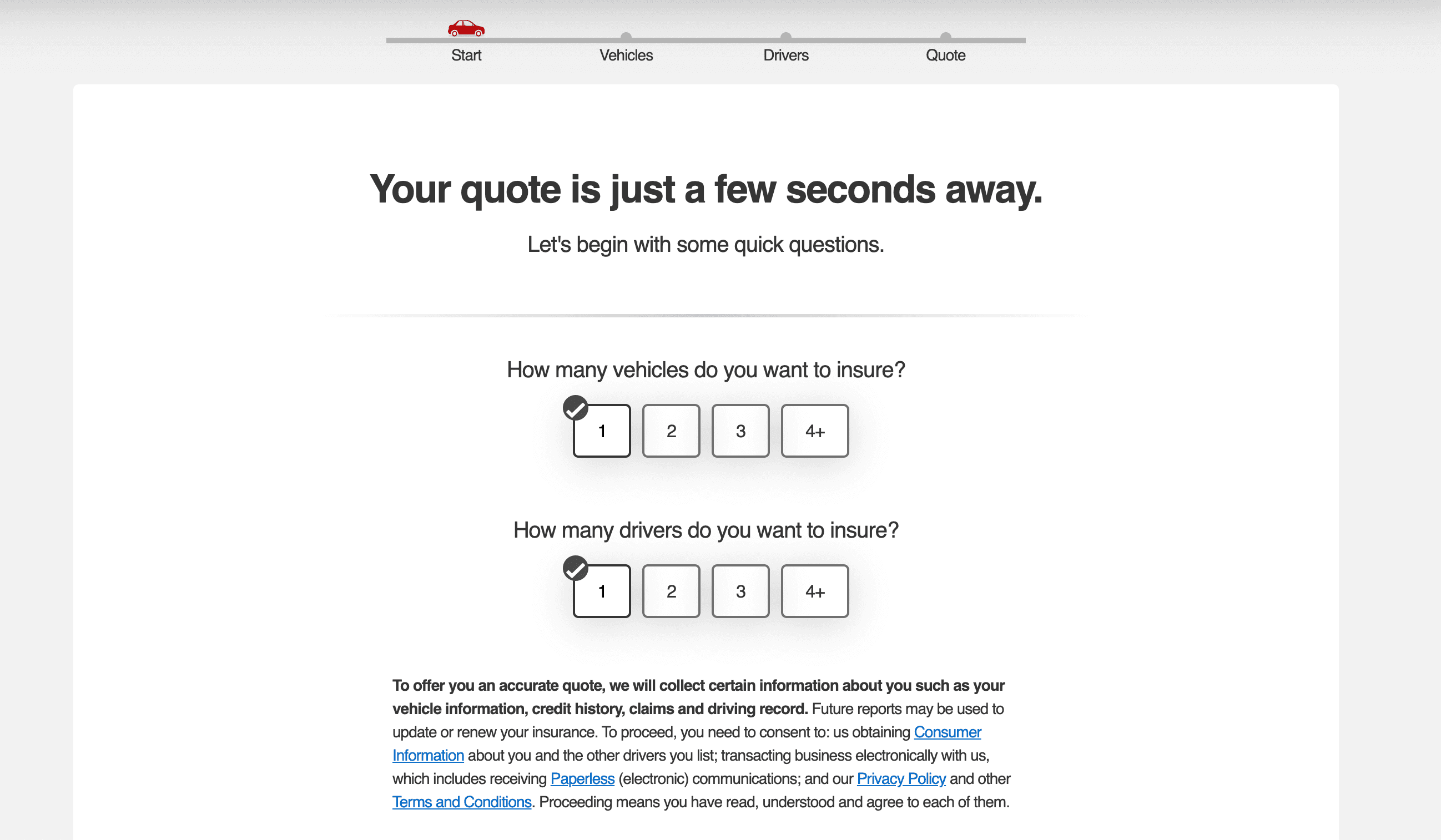 Direct Auto Number of Vehicles
