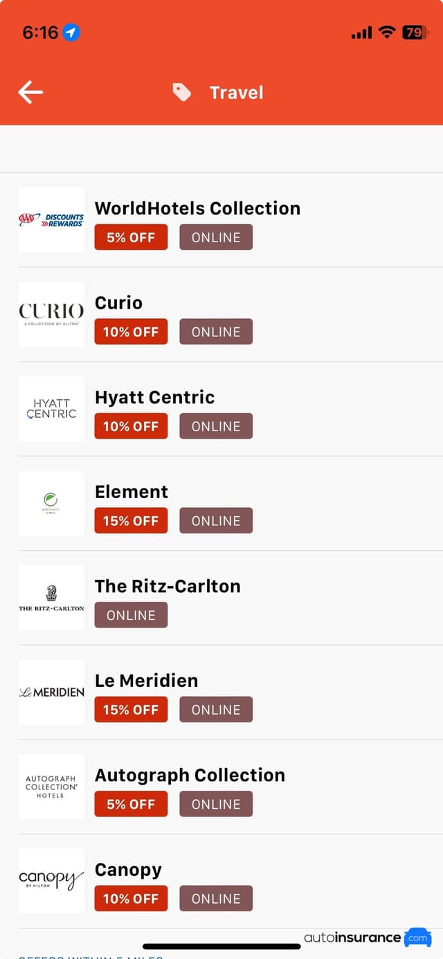 AAA App Travel Deals