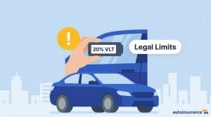 graphic of a car with a large car door next it