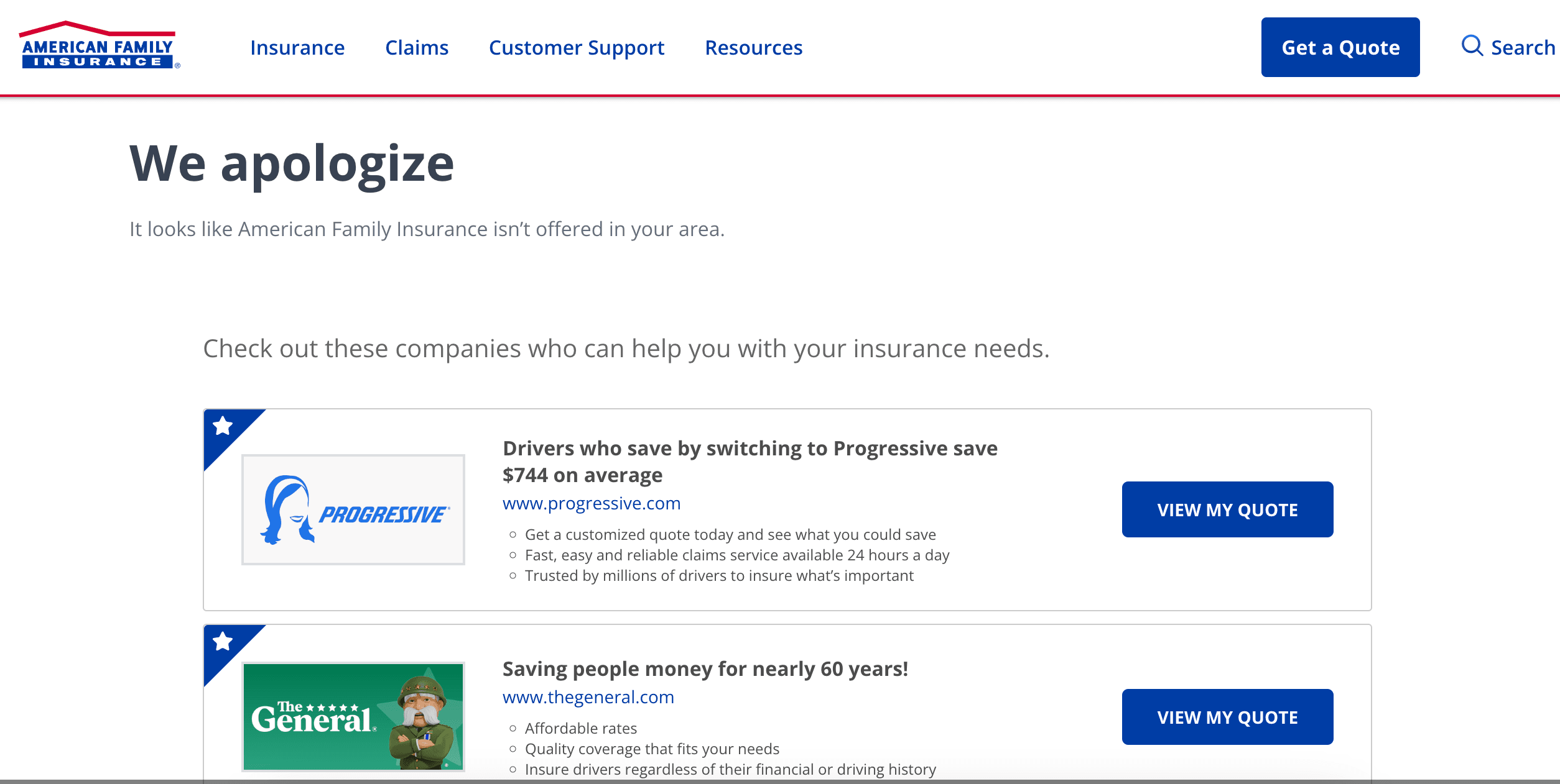 Quote from American Family